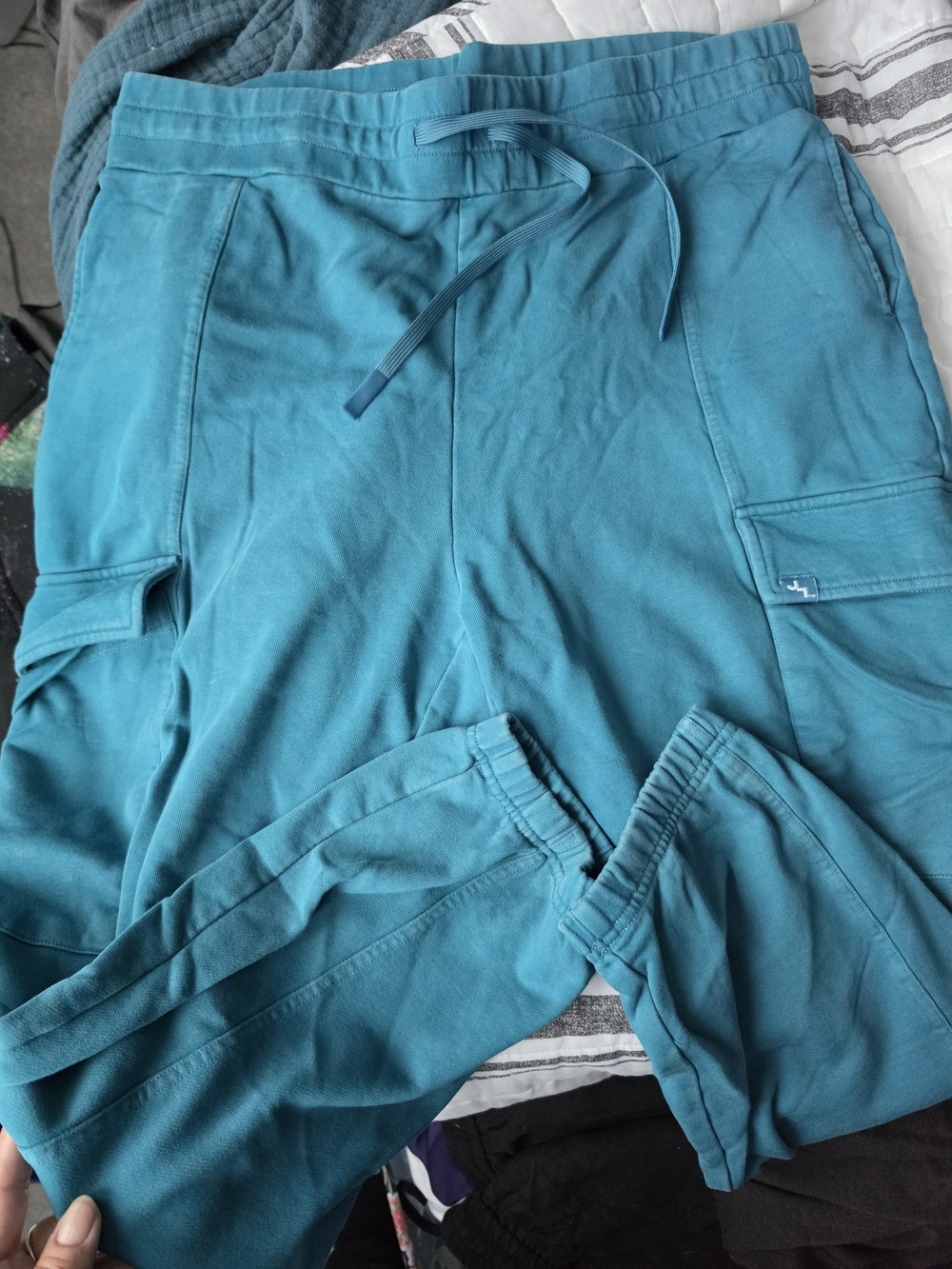 Women's Joy Lab Teal Cargo Jogger Pants - Size XL
